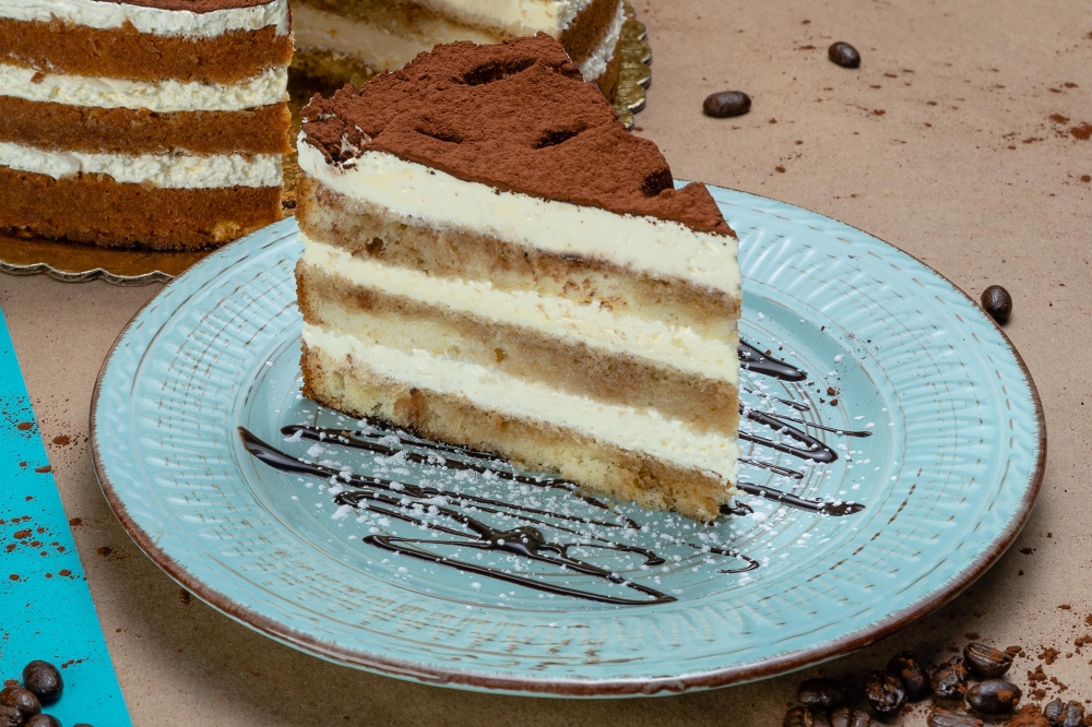 Rebanada de Pastel Tiramisú