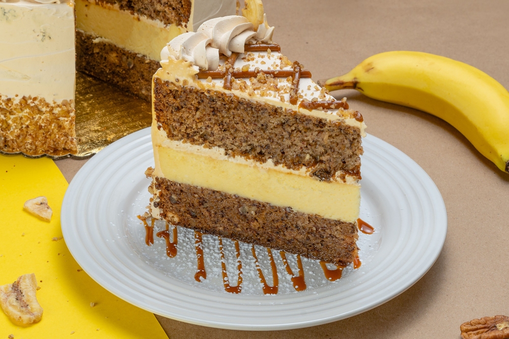 Rebanada de Pastel Delicia de Plátano